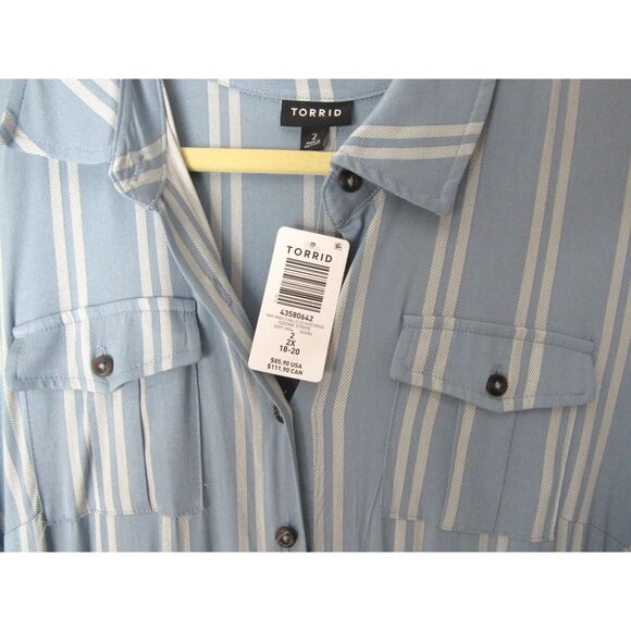 Torrid Maxi Dress Size 2 Challis Shirt dress - Picture 3 of 4